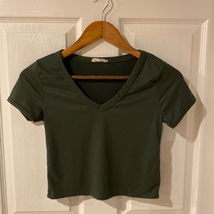 Fitted crop T-shirt